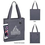 Buy Custom Printed Hidden Zipper Tote Bag