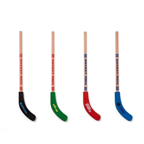 Main Product Image for Custom Printed Hockey Stick Pencil Assorted Colors