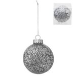 Holiday Glitz Ornament - Silver