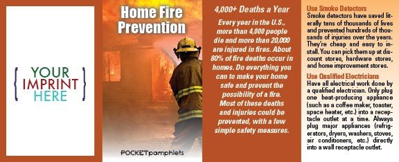 Main Product Image for Home Fire Prevention Pocket Pamphlet USA Made