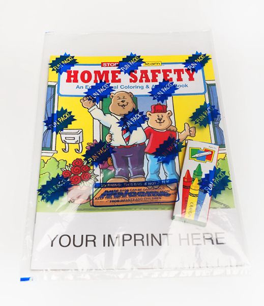 Main Product Image for Home Safety Coloring And Activity Book Fun Pack USA Made