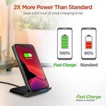 Hypergear 10W Wireless Fast Charging Stand -