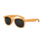 Iconic Dark "Wood" Grain Sunglasses - Light Wood