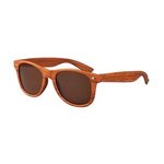 Iconic "Wood" Grain Sunglasses - Dark Wood Grain