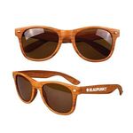 Iconic "Wood" Grain Sunglasses - Dark Wood Grain