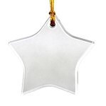 Imprinted Acrylic Ornaments Suncatchers - Star -  