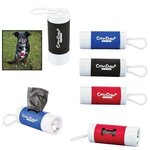 Imprinted Pet Waste Bag Dispenser & Flashlight -  