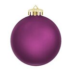 Imprinted Satin Finished Round Shatterproof Ornaments -  