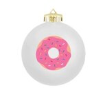 Imprinted Satin Finished Round Shatterproof Ornaments -  