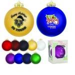 Buy Imprinted Satin Finished Round Shatterproof Ornaments