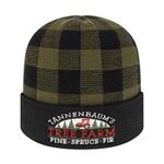 Buy Custom Embroidered Plaid Knit Cap with Cuff