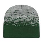 In Stock Static Pattern Knit Beanie - Forest Green-heather