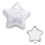 Individually Wrapped Chocolate Stars - Choc Stars-silver Foil-milk