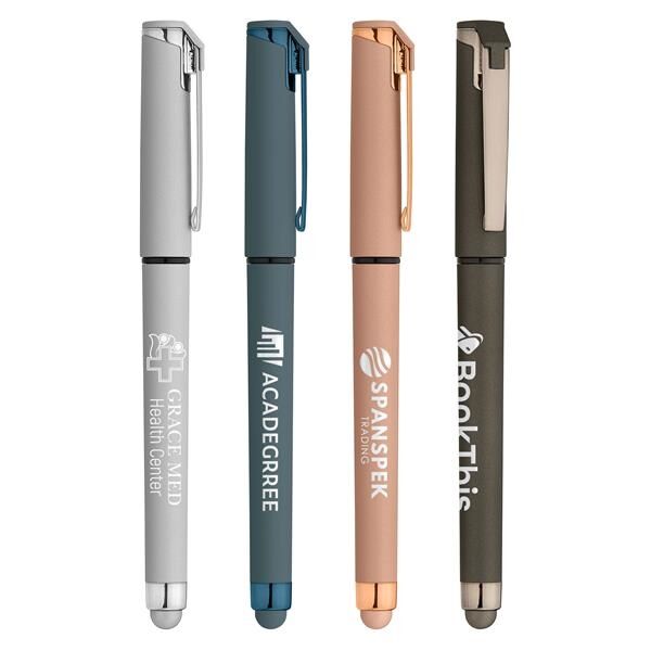 Main Product Image for Custom Printed Islander Softy Monochrome Metallic Stylus Gel Pen