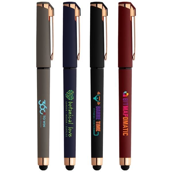 Main Product Image for Custom Printed Islander Softy Rose Gold Gel Pen w/ Stylus