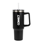 Izzy 40 oz. Steel/PP Travel Mug - Black