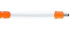 Jester Retractable Ballpoint Pen - White-orange