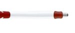 Jester Retractable Ballpoint Pen - White-red