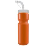 Journey 28 Oz. Bike Bottle w/ Straw Cap - Neon Orange