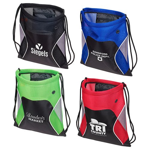 Main Product Image for Promotional Imprinted Drawstring Bag Jumbo Globetrotter