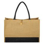 Jute Box Tote Bag -  