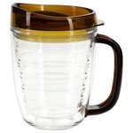 Lakeshore 12 oz. Tritan  Mug with Translucent Handle + Lid - Clear with Mocha