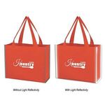 Laminated Reflective Non-Woven Shopper Bag -  