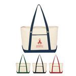 Buy Imprinted Large Cotton Canvas Sailing Tote Bag