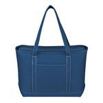 Large Cotton Canvas Yacht Tote Bag -  