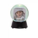 Large Light Up Snow globe - Black