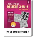 Buy Large Print Deluxe 3-In-1 Puzzle Book