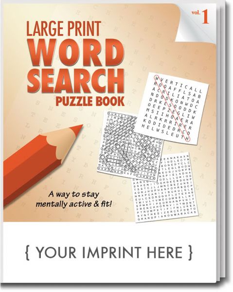 Main Product Image for Large Print Word Search Puzzle Book - Volume 1 USA Made