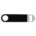 Large Vinyl Coated Stainless Steel Bottle Opener - Black