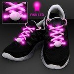 LED SHOELACES FOR NIGHT FUN RUNS - Pink