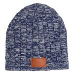 Leeman™ Heathered Knit Beanie - Heather Navy Blue