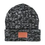 Leeman™ Heathered Knit Cuffed Rib Beanie - Gray