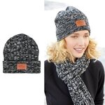 Buy Promotional Leeman (TM) Heathered Knit Cuffed Rib Beanie