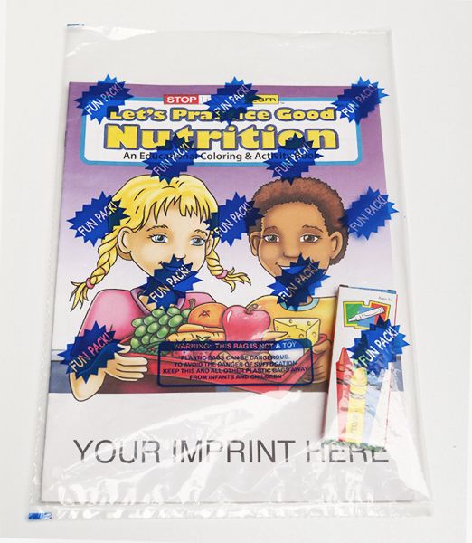 Main Product Image for Let's Practice Good Nutrition Coloring Book Fun Pack USA Made