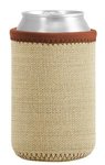 Liam Burlap Neoprene Can Insulator - Brown