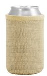 Liam Burlap Neoprene Can Insulator - Khaki