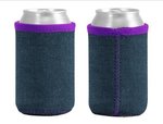 Liam Denim Neoprene Can Insulator - Purple