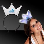 Buy Custom Printed Light Up LED White Crown Headband