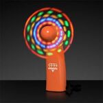 Light Up Promotional Mini Fans - Orange
