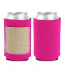 Little Buddy with Burlap-Neoprene Pocket - Magenta