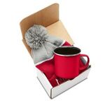 Log Cabin Warm Gift Set - Red