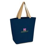 Marketplace Jute Tote Bag -  