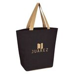 Marketplace Jute Tote Bag -  