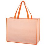 Matte Laminated Non-Woven Bahama Tote Bag - Orange