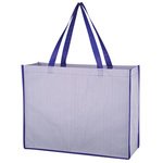 Matte Laminated Non-Woven Bahama Tote Bag - Purple