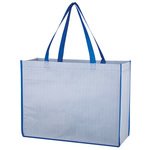 Matte Laminated Non-Woven Bahama Tote Bag - Royal Blue